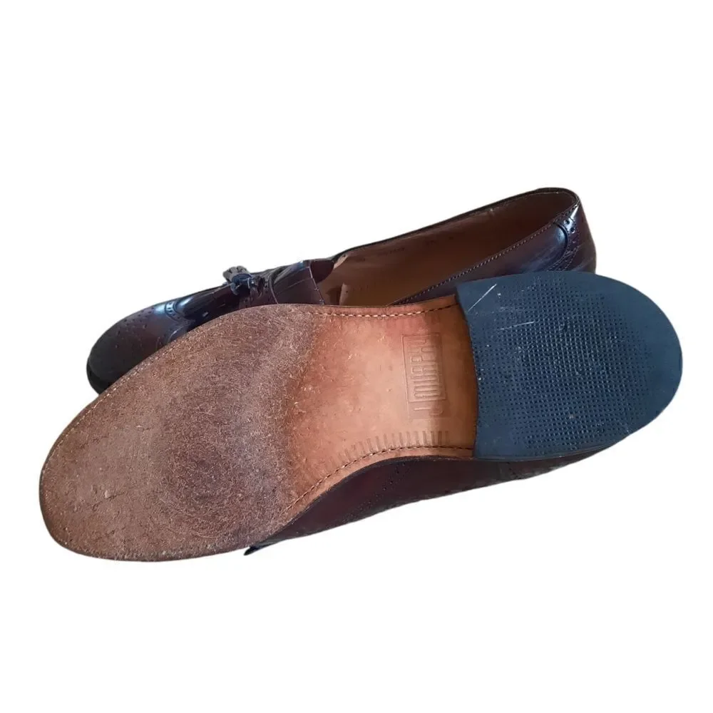 JOHNSTON MURPHY KILTIE TASSEL LEATHER LOAFER WINGTIP DRESS SHOES